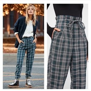 Free People Plaid Pants